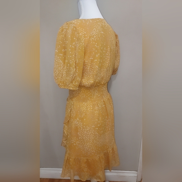 Mustard color XS EXPRESS SHORT DRESS - Picture 6 of 12